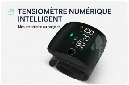 Tensiomètre Numérique Express pour Poignet - Rechargeable