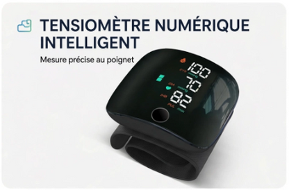 Tensiomètre Numérique Express pour Poignet - Rechargeable