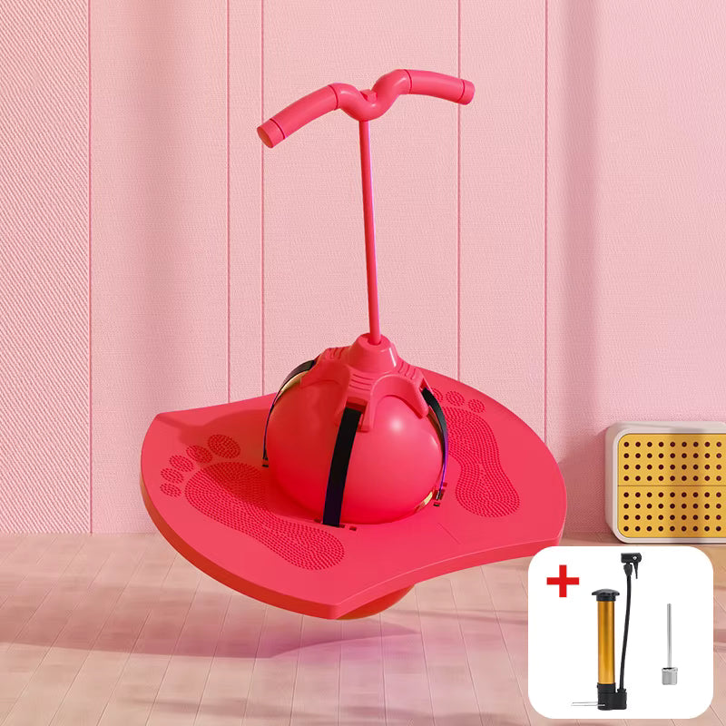Planche Sauteuse avec Ballon et Poignée – Santé, Sport et Plaisir